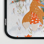 Woodland Winter Wonderland Festive Forest Animals and Christmas Tree Illustration Laptop Sleeve Gallery Image 3