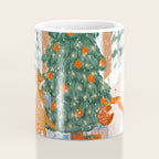 Woodland Winter Wonderland Festive Forest Animals and Christmas Tree Illustration Coffee Mug Gallery Image 4