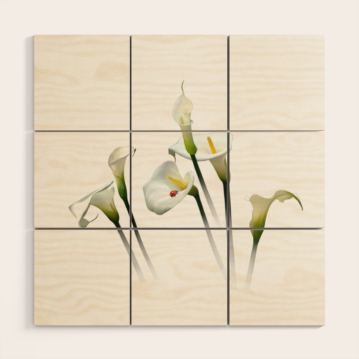 Calla Lilies Wood Wall Art Gallery Image 1