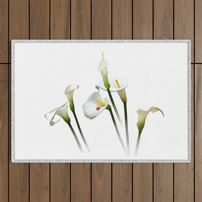 Calla Lilies Outdoor Rug