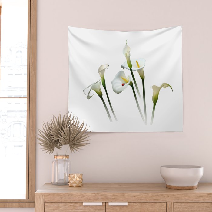 Calla Lilies Wall Tapestry Gallery Image 2