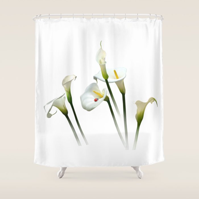 Calla Lilies Shower Curtain Gallery Image 1