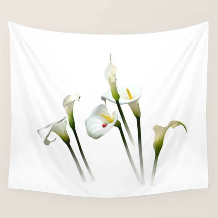 Calla Lilies Wall Tapestry Gallery Image 1