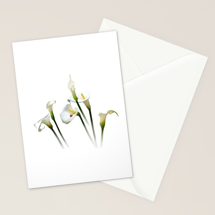 Calla Lilies Stationery Card Gallery Image 2