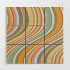 Wavy Stripes VI - Vintage Pastel Wood Wall Art Gallery Image 1