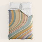 Wavy Stripes VI - Vintage Pastel Comforter Gallery Image 6