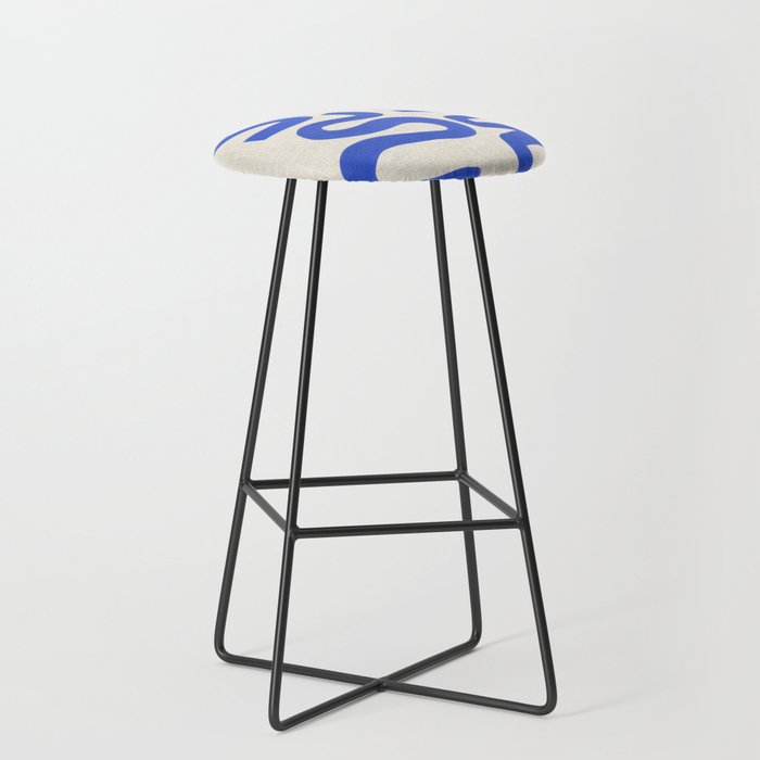 Blue Zig Wiggles Stool Gallery Image 1