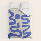 Blue Zig Wiggles Duvet Cover Gallery Image 6