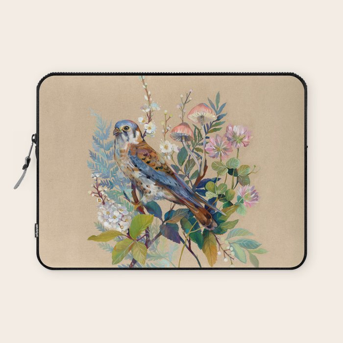 Floral Falcon Garden Laptop Sleeve Gallery Image 1