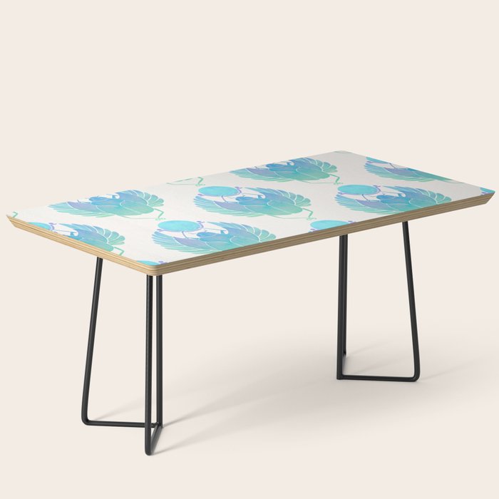 Egyptian Scarab - Turquoise OmbrÃ© Coffee Table Gallery Image 1