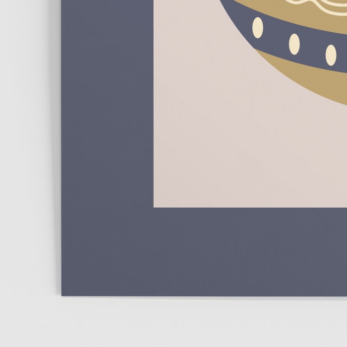 Christmas Bauble Gold And Blue Poster Gallery Image 3