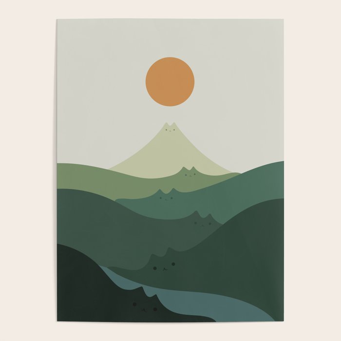 Cat Landscape 87B (Meowvelous Nature) Poster Gallery Image 4