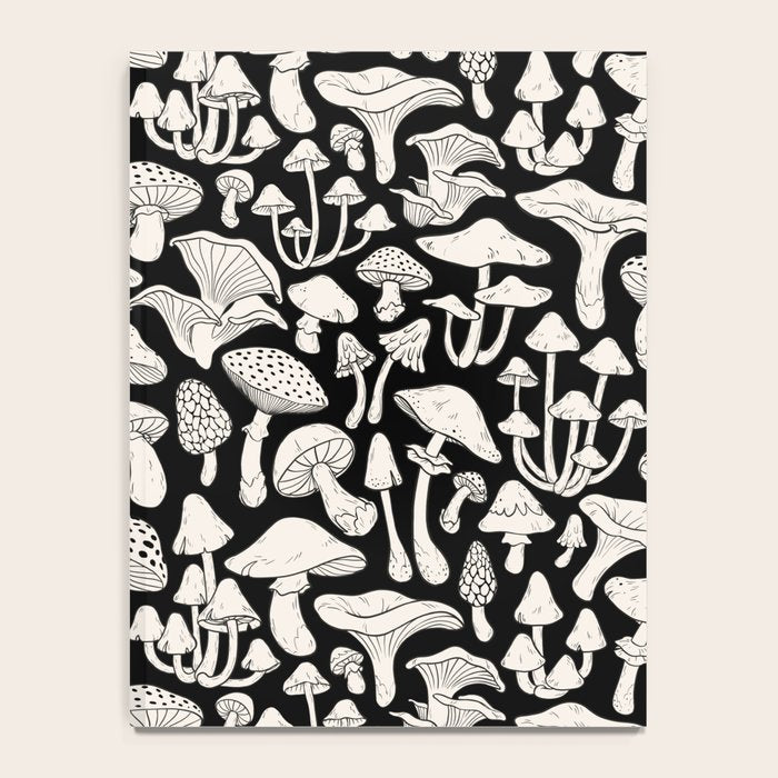 Mushrooms in Black And White Notebook Gallery Image 4