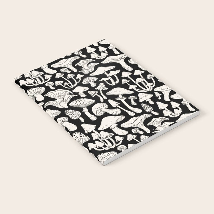 Mushrooms in Black And White Notebook Gallery Image 2