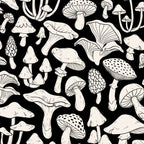 Mushrooms in Black And White Coffee Mug Gallery Image 2