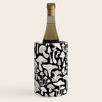 Mushrooms in Black And White Wine Chiller Gallery Image 2