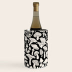 Mushrooms in Black And White Wine Chiller Gallery Image 1