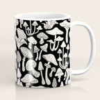 Mushrooms in Black And White Coffee Mug Gallery Image 1
