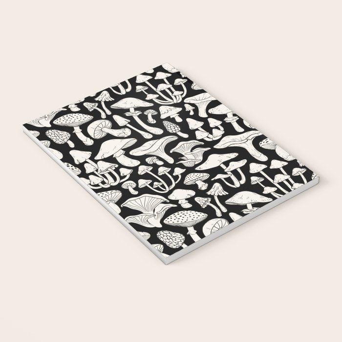 Mushrooms in Black And White Notebook Gallery Image 3