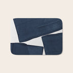Minimalist Painting Blue III, Mid Century Modern Bath Mat Gallery Image 1