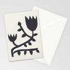 Black branch with two flowers - 5/5 Stationery Card Gallery Image 2