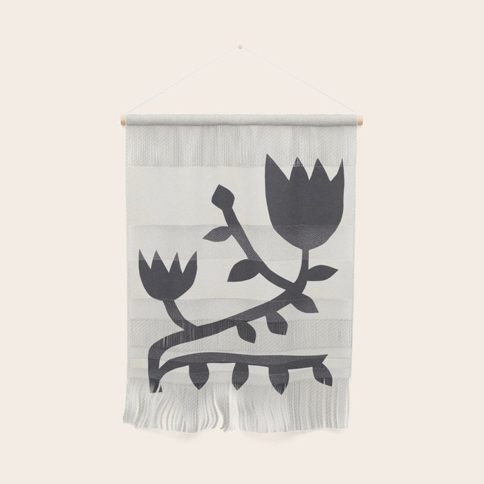 Black branch with two flowers - 5/5 Wall Hanging Gallery Image 1