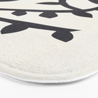 Black branch with two flowers - 5/5 Bath Mat Gallery Image 3