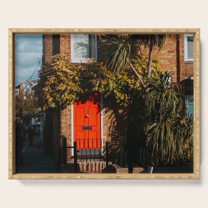London Red Door  - Photography Serving Tray Gallery Image 1