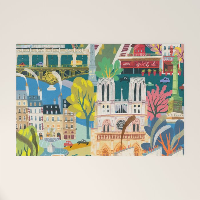 Paris mon amour Welcome Mat Gallery Image 1