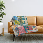 Paris mon amour Throw Blanket Gallery Image 1