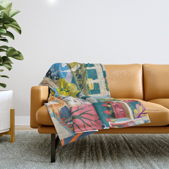 Paris mon amour Throw Blanket Gallery Image 1