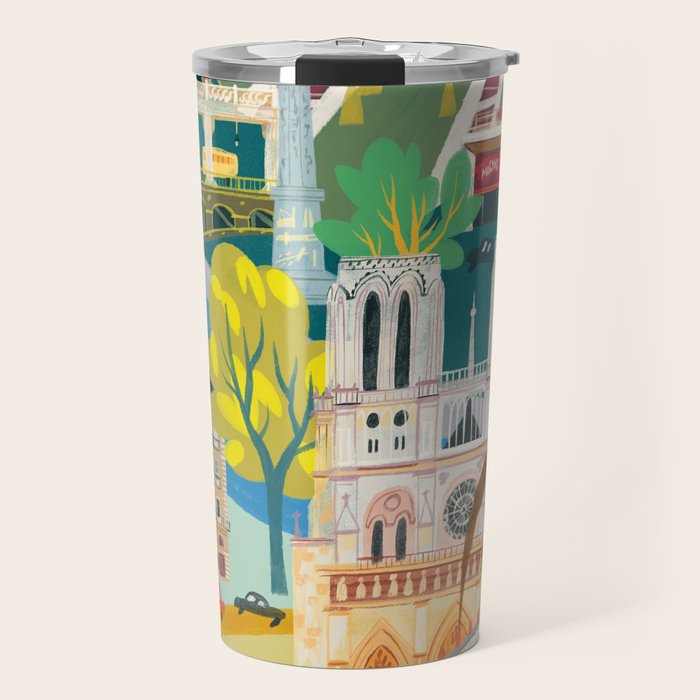 Paris mon amour Travel Mug Gallery Image 1