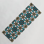 Persian Mosaic - Turquoise & Gold Palette Yoga Mat Gallery Image 1