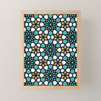 Persian Mosaic - Turquoise & Gold Palette Mini Art Print Gallery Image 1