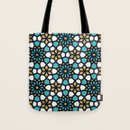 Persian Mosaic - Turquoise & Gold Palette Tote Bag Gallery Image 1