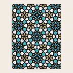 Persian Mosaic - Turquoise & Gold Palette Poster Gallery Image 4