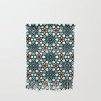 Persian Mosaic - Turquoise & Gold Palette Wall Hanging Gallery Image 1