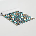 Persian Mosaic - Turquoise & Gold Palette Yoga Mat Gallery Image 2