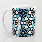 Persian Mosaic - Turquoise & Gold Palette Coffee Mug Gallery Image 3