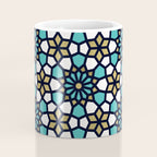 Persian Mosaic - Turquoise & Gold Palette Coffee Mug Gallery Image 4