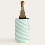 Mint Green Minimal Palm Silhouette Wine Chiller Gallery Image 1