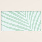 Mint Green Minimal Palm Silhouette Desk Mat Gallery Image 3