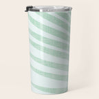 Mint Green Minimal Palm Silhouette Travel Mug Gallery Image 3