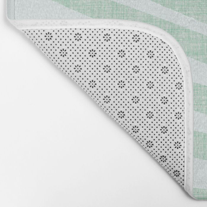 Mint Green Minimal Palm Silhouette Bath Mat Gallery Image 2