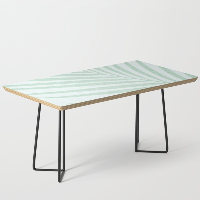 Mint Green Minimal Palm Silhouette Coffee Table Gallery Image 1