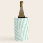 Mint Green Minimal Palm Silhouette Wine Chiller Gallery Image 3
