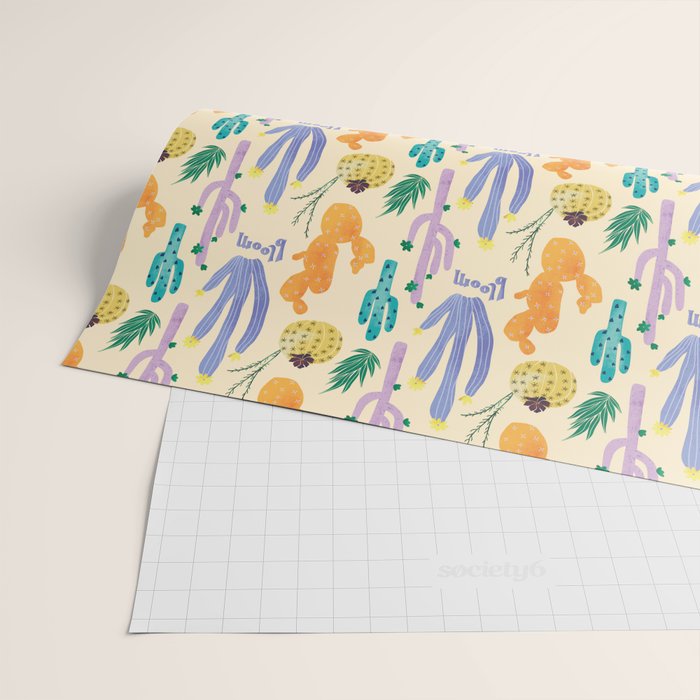 Cactus Blooms Wrapping Paper Gallery Image 2