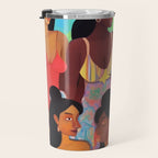 Identities, Woman Equality Human Rights, Female Individuality Feminist People, Friends Eclectic Bohemian Fashion Rustic Support System Painting  Travel Mug Gallery Image 3