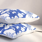 Cherry Blossoms Pattern Blue Pillow Sham Gallery Image 3