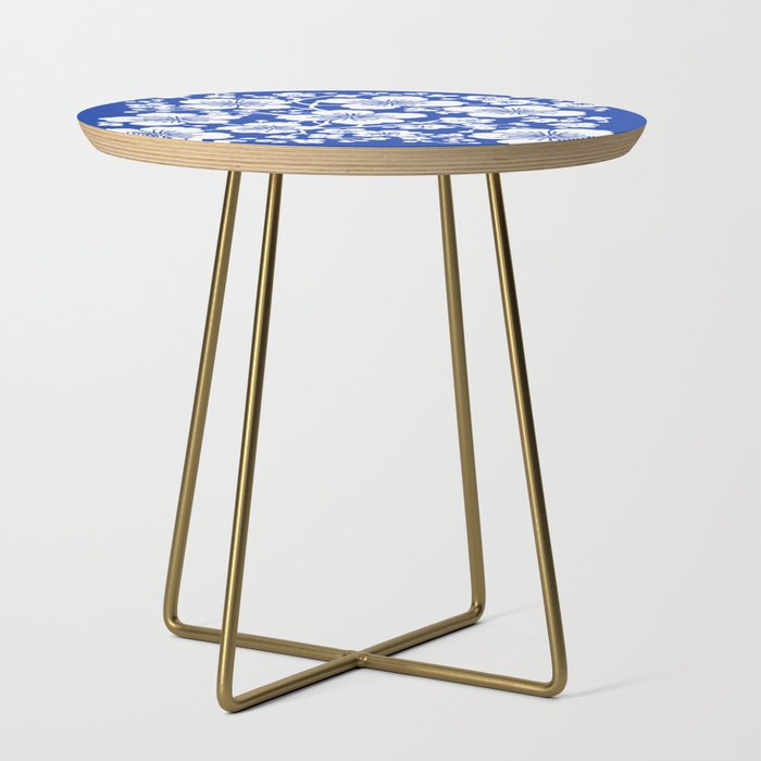 Cherry Blossoms Pattern Blue Side Table Gallery Image 1